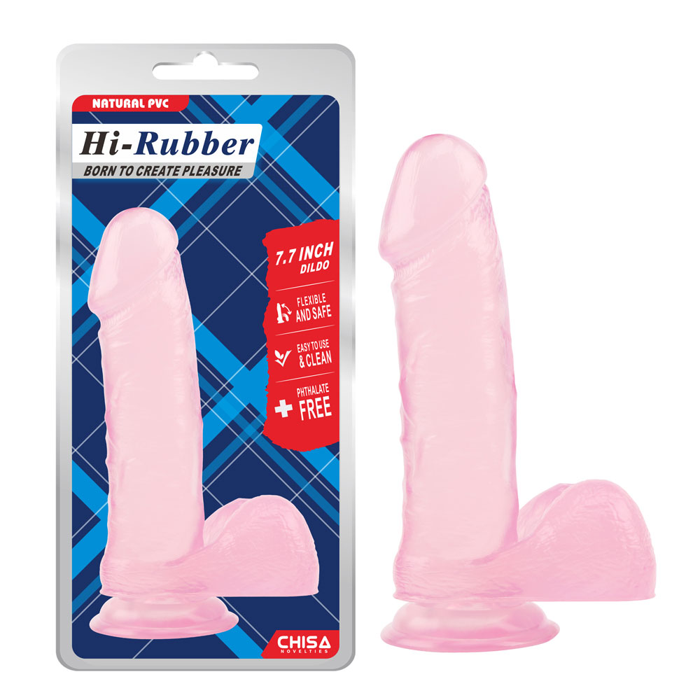 7,7 hazbeteko dildo-arrosa